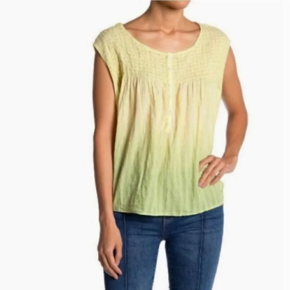 Free People Little Bit of Something Ombre Blouse - Picture 2 of 6